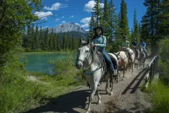 Bow River Horseback Ride from Banff