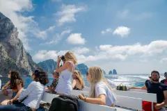 Capri: Boat Tour + Limoncello Tasting + Roundtrip from Vico Equense