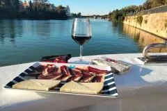 Seville: Boat Cruise with Drink and Appetizer