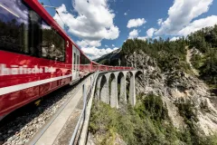 St. Moritz & Tirano: Bernina Express Panoramic Tour from Milan