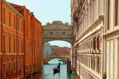 Venice: Gondola Ride through the Bridge of Sighs and St. Mark’s Basin